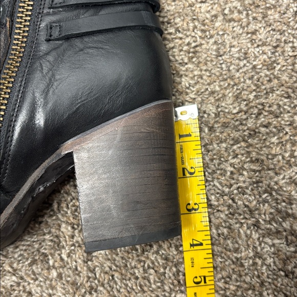 FREEBIRD BY STEVEN Baker Heeled Boots Sz 10 Black Brown - Picture 14 of 15